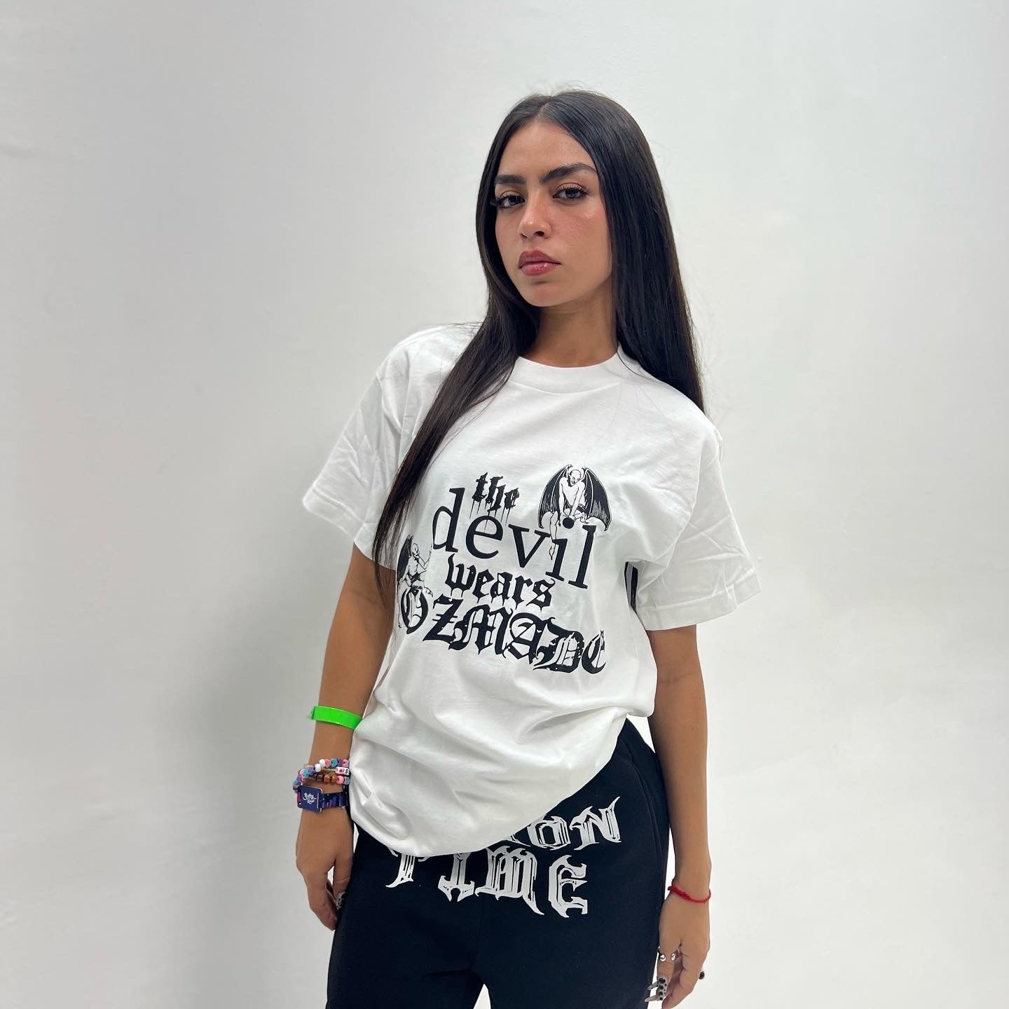 Devil Wears CozMade White Tee
