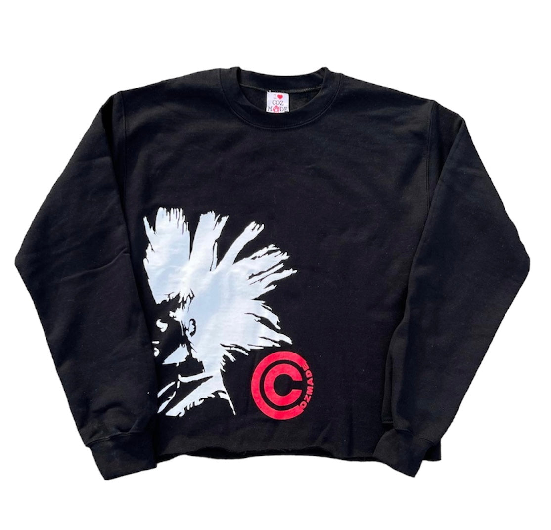 "PUNKER" Black Crewneck