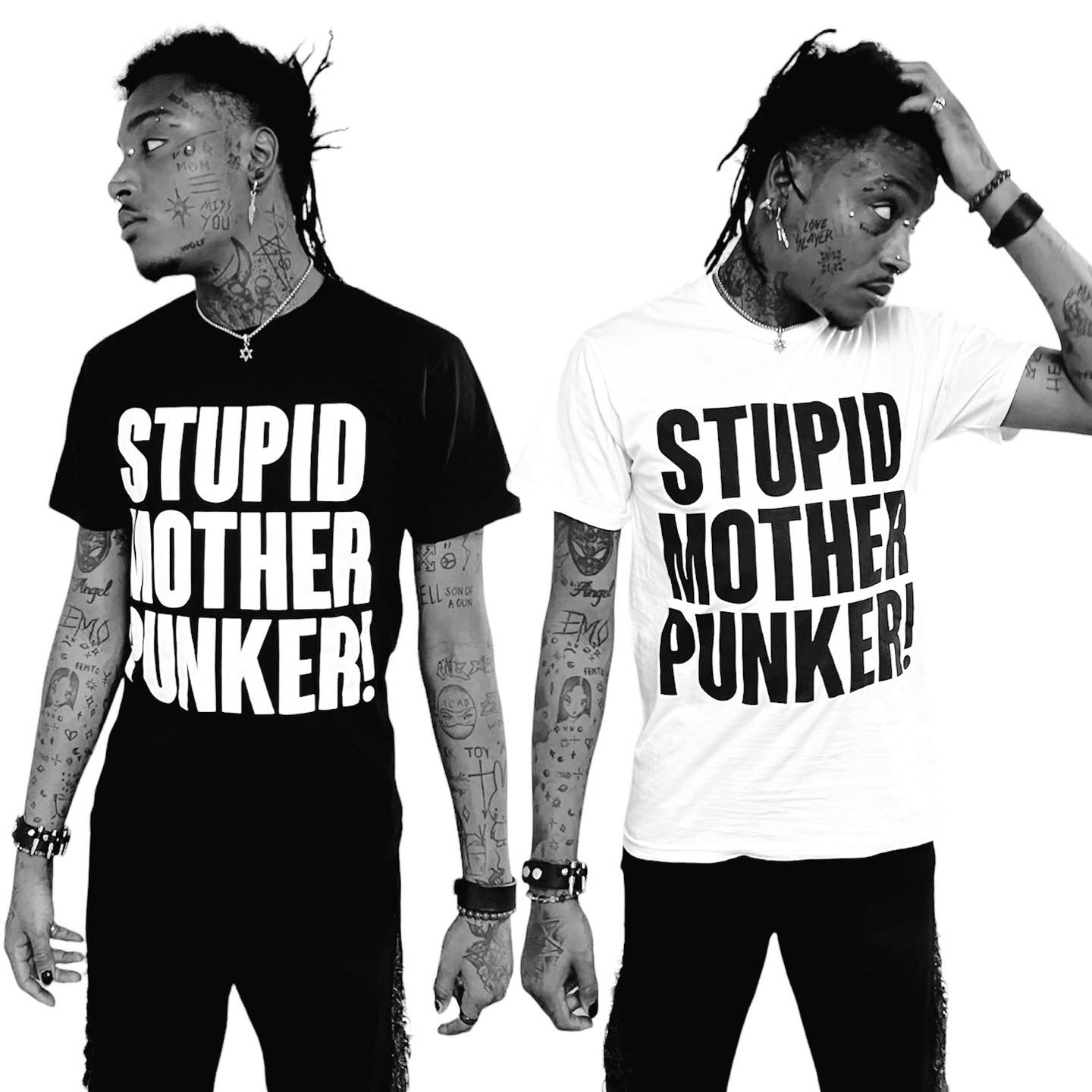 Stupid Mother Punker Tee (White)