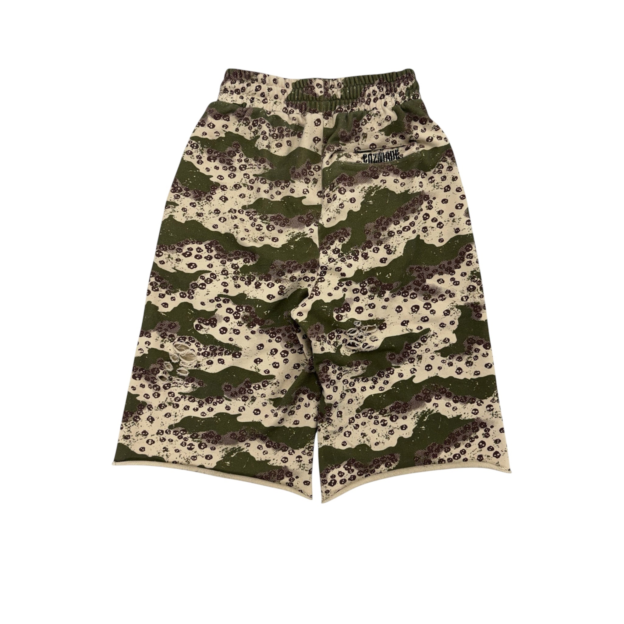 ‘Deadland’ Catacomb Camo 3/4 Sweat Shorts