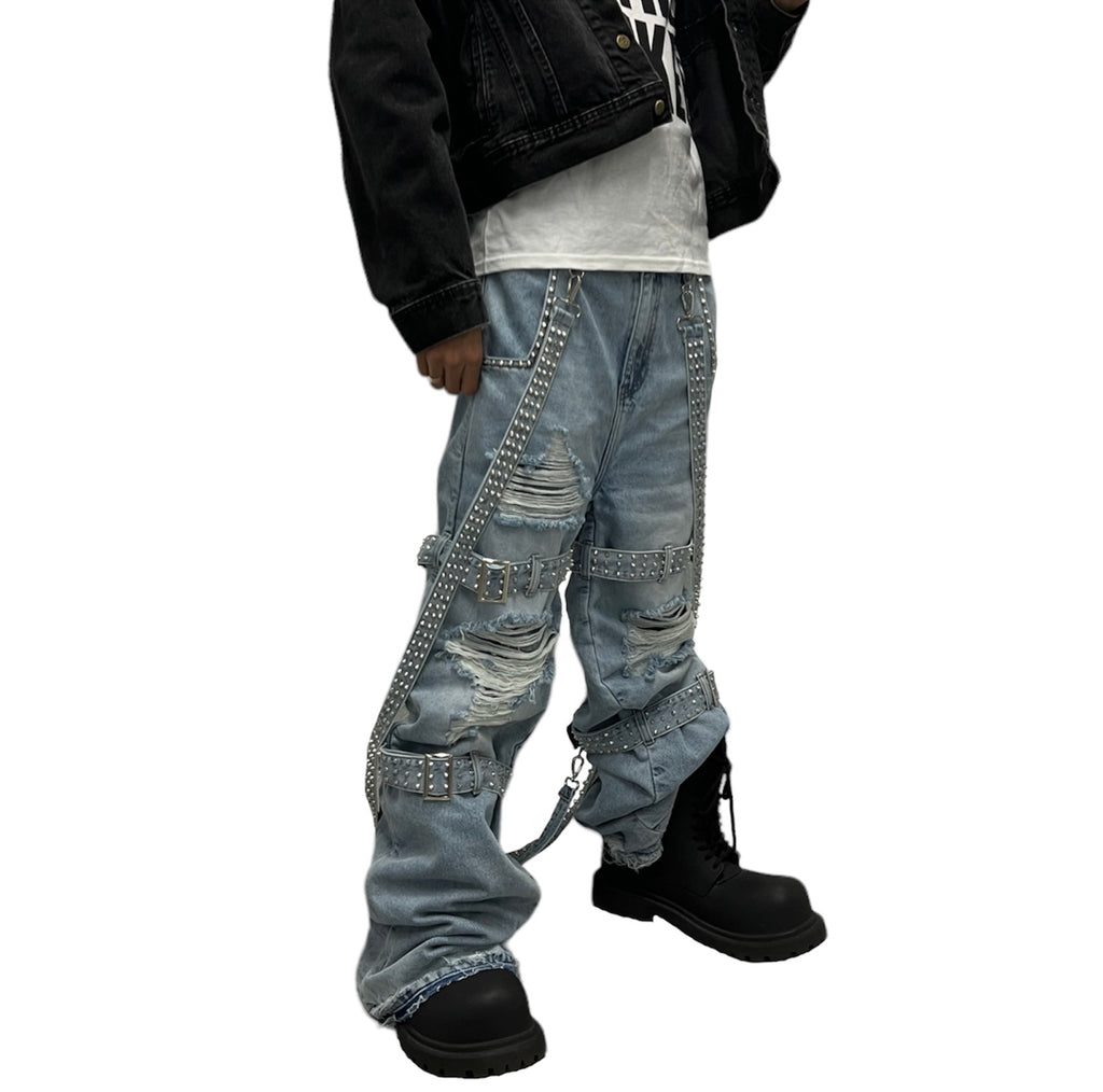 Heavy Metal “Spiked Denim” Blue