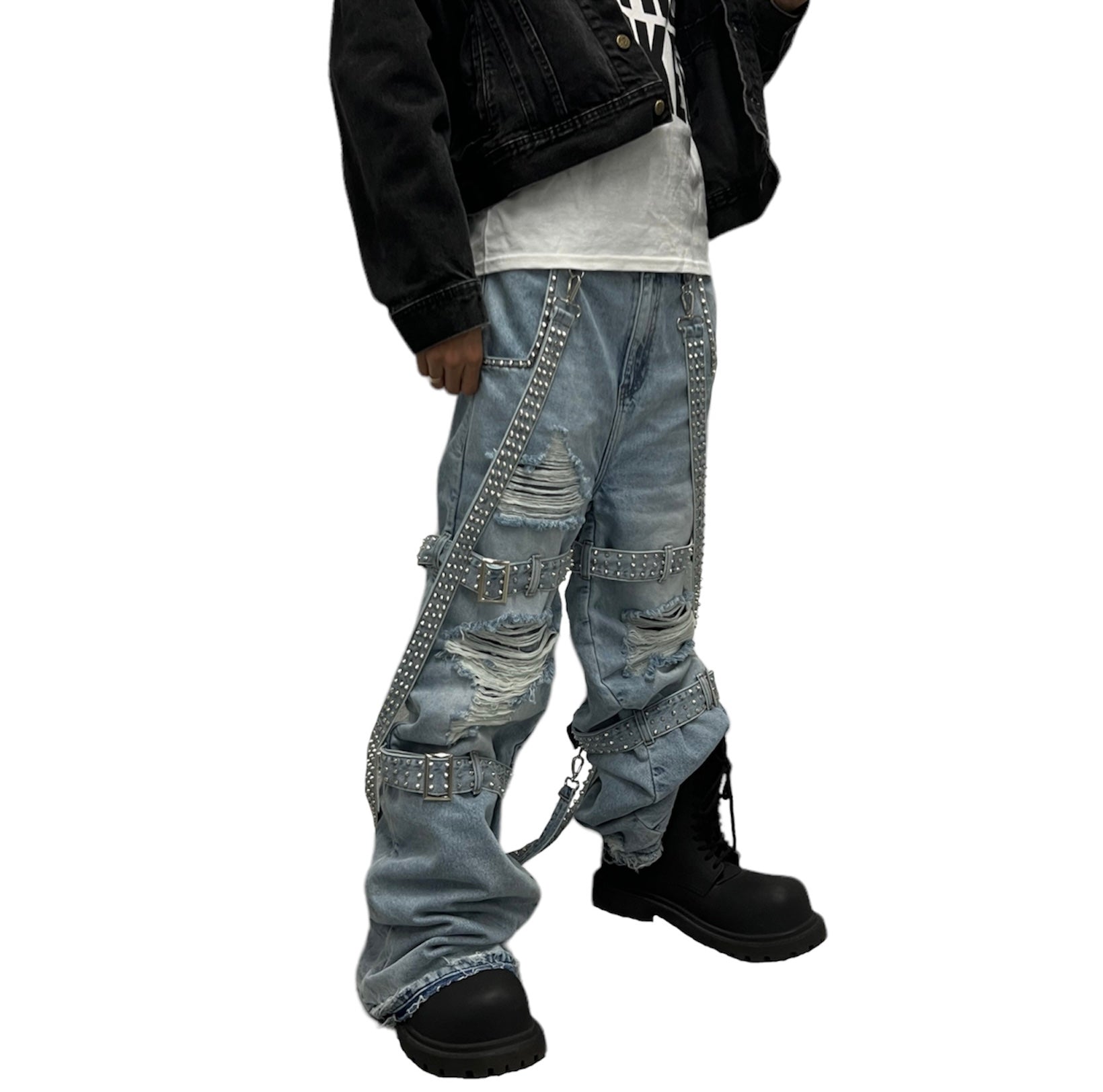 Heavy Metal “Spiked Denim” Blue