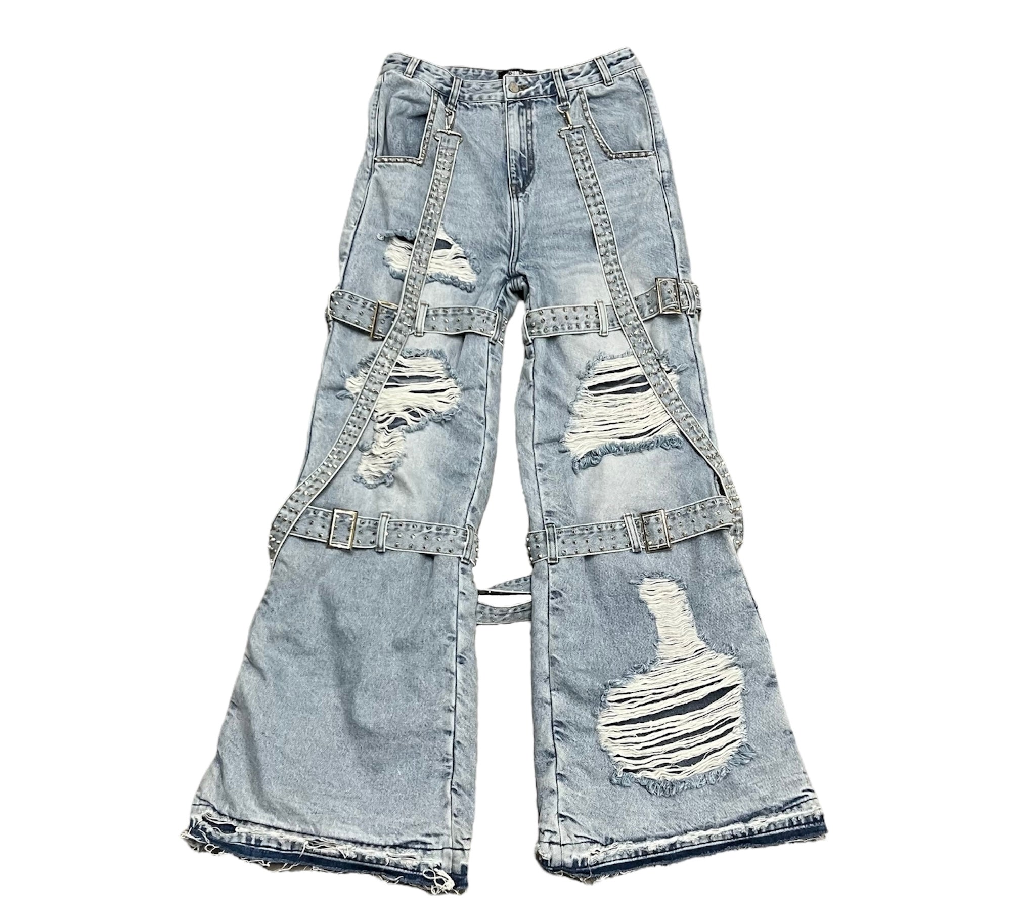 Heavy Metal “Spiked Denim” Blue