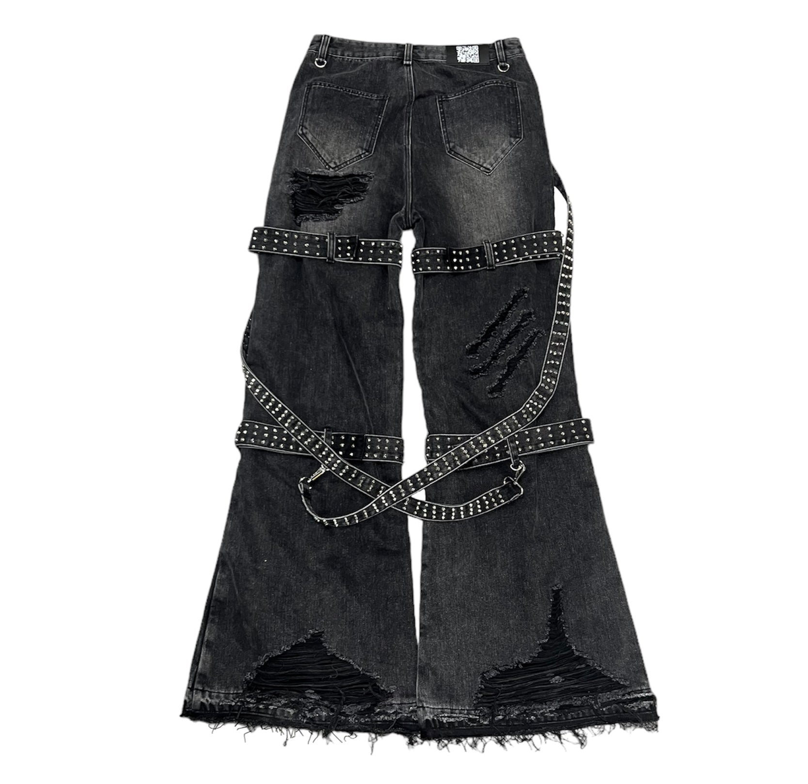 Heavy Metal “Spiked Denim” Black