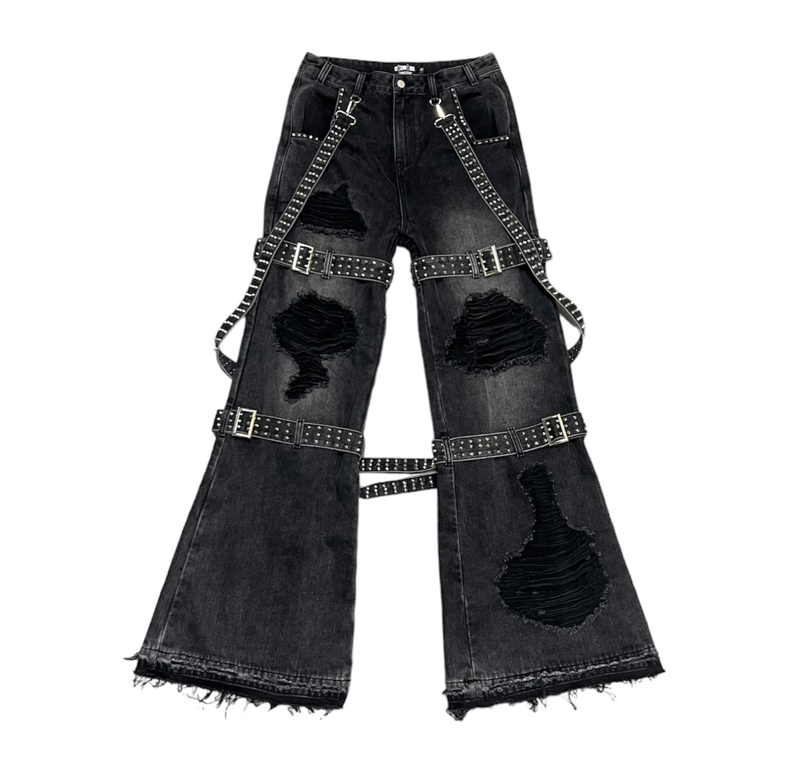 Heavy Metal “Spiked Denim” Black