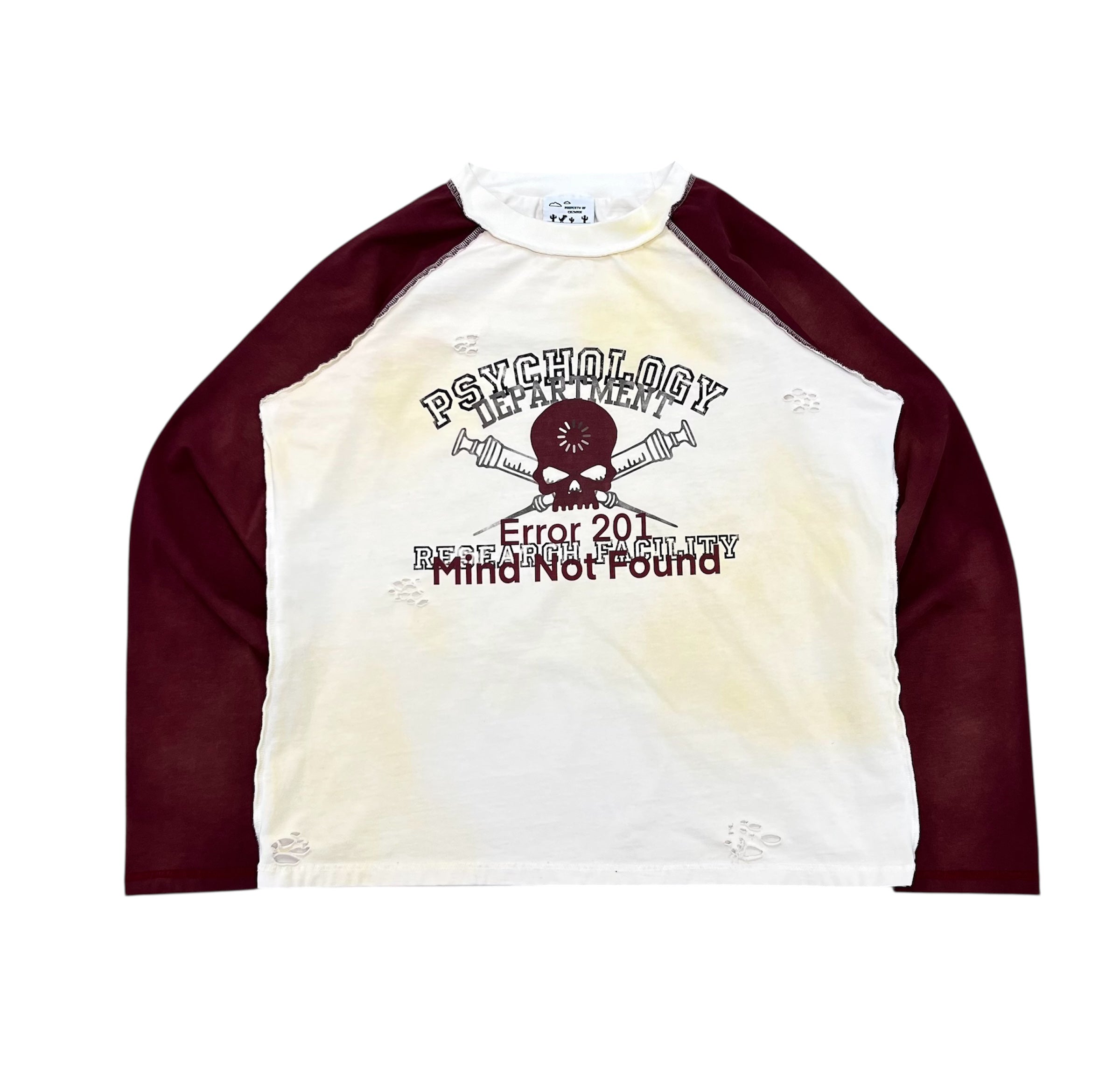 ‘Psychosis’ Long Sleeve in Burgundy