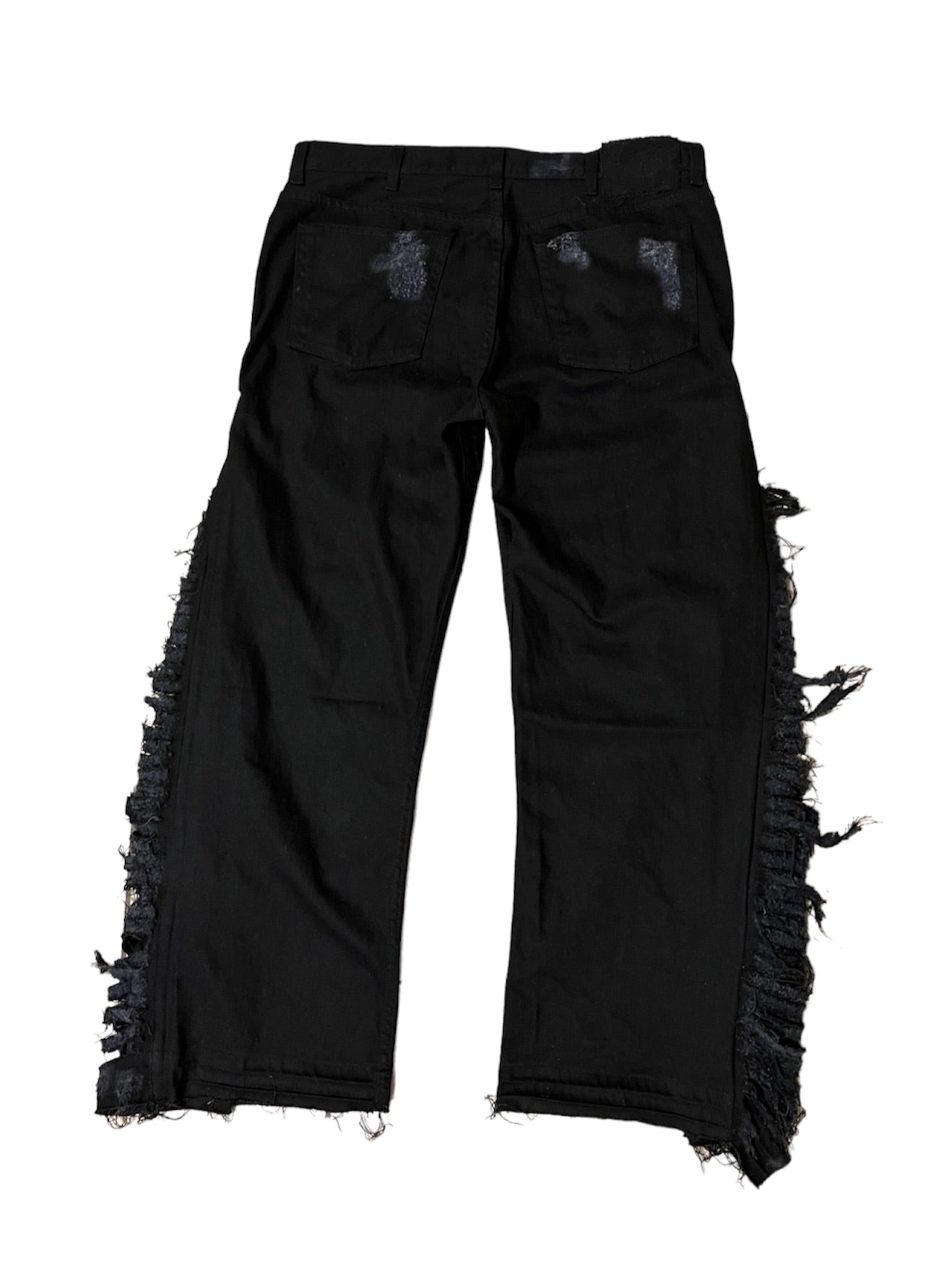 Black and Friday Deals Men'S Pants Men'S Autumn Denim Cotton Straight  Ripped Hole Trousers Distressed Jeans Pants Blue 32 YRY - Walmart.com